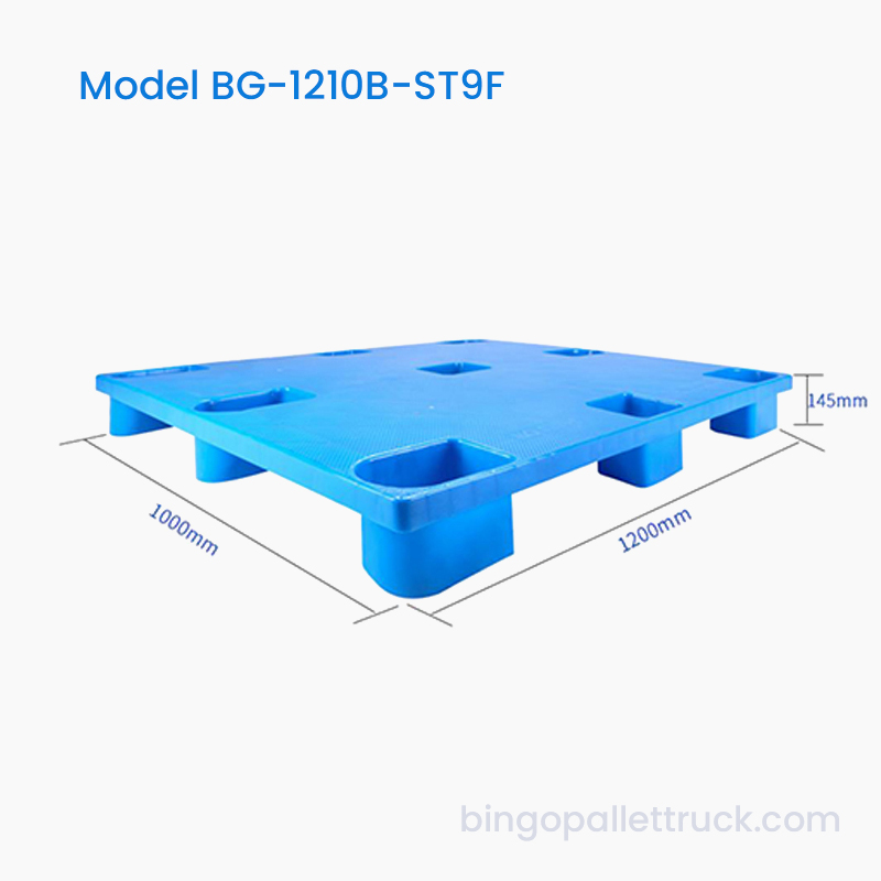 1200×1000mm Nestable Solid Top 9 Ben Let Duty Plastic Palle