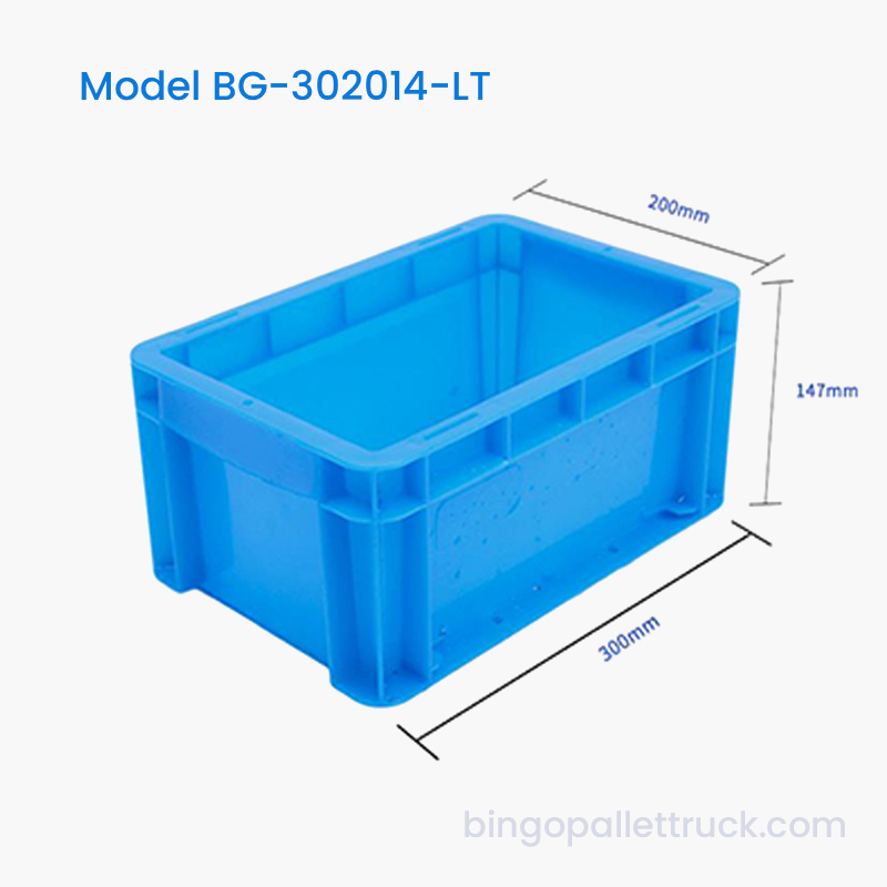 6L Logistics Plastic Tote Box til værkstedshardwareopbevaring