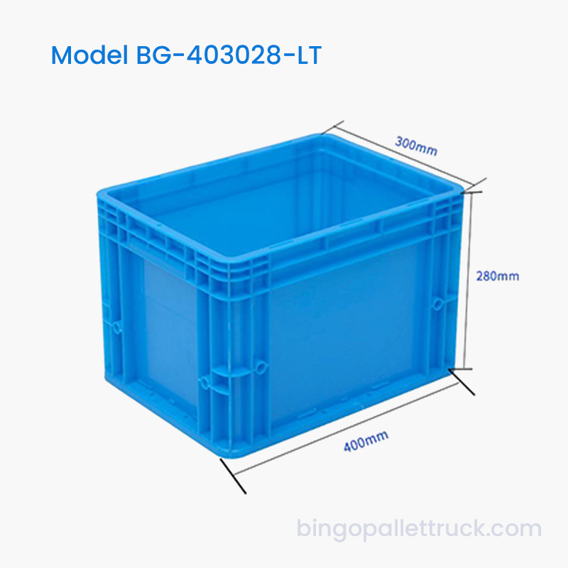 27L Logistik Plast Tote Box Logistik Opbevaringsbeholder