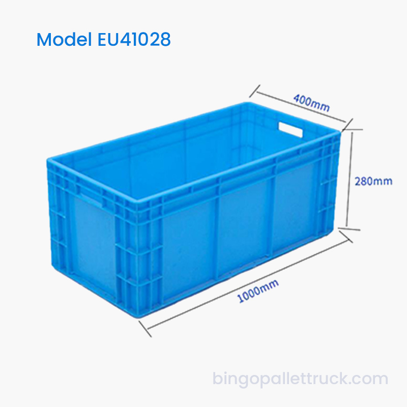 94L stabil stabelbar EU-plastikkasse til tung logistikbrug