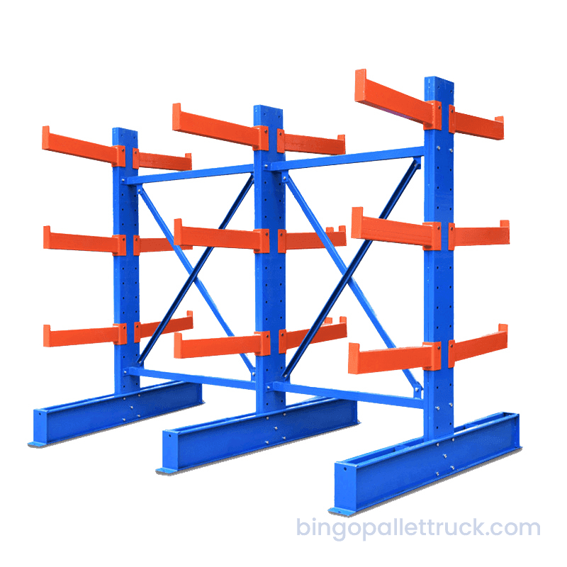 Skræddersyet Cantilever-reoler til tung-duty lang belastning Cantilever-opbevaringsløsning