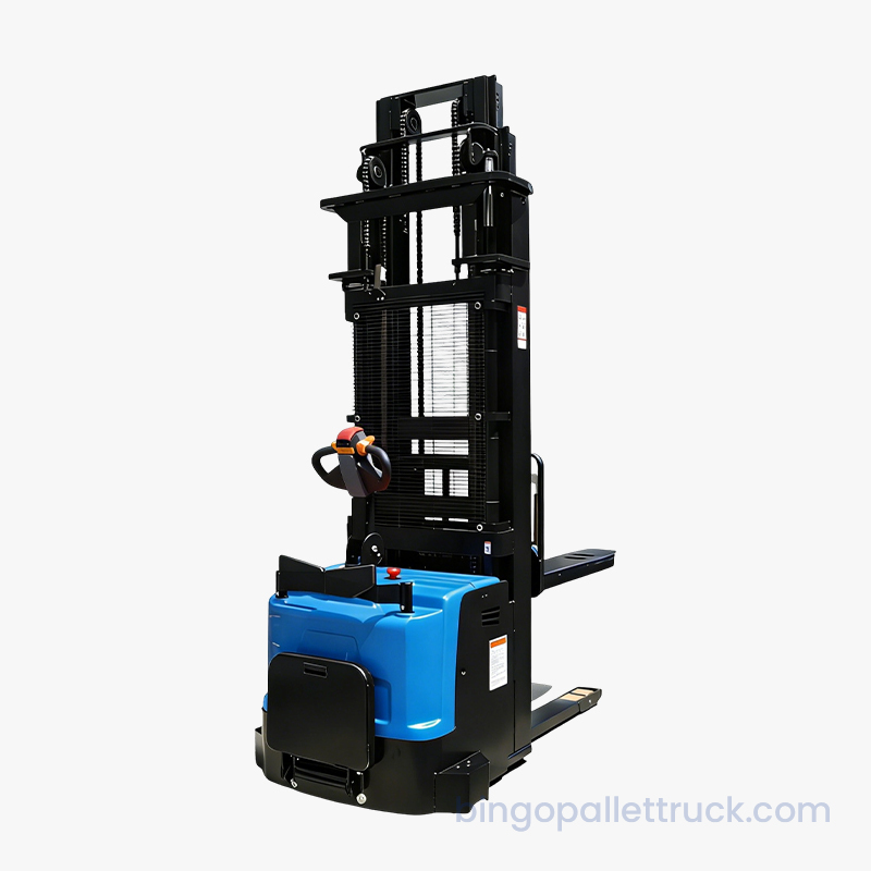 2000 kg EPS tre-mast elektrisk stand-on stabler til stor rækkevidde